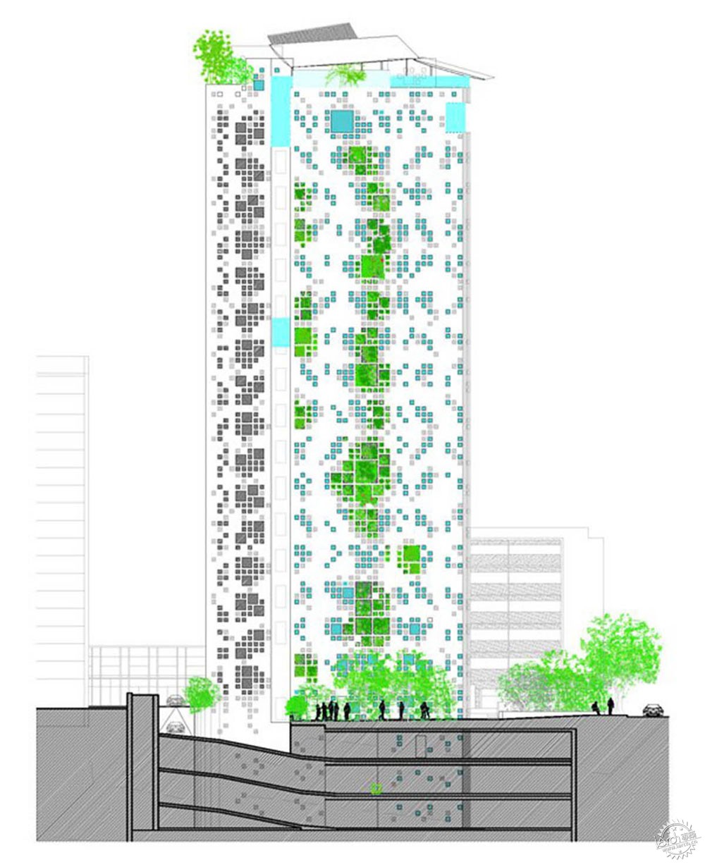 һֱ̻סլ¥Tower 25-White Walls'/Jean Nouvel19ͼƬ